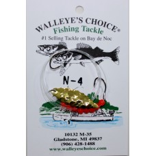 Walleye Spinner Rigs - Notched Willowleaf # 31/2 Blades